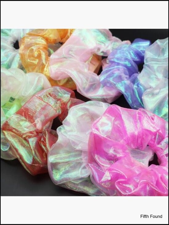 40 LED Scrunchies Glow in Dark Hair Ties with 3 Light Modes Scrunchie Pack main image 4